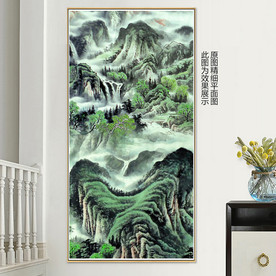 玄关山水效果图