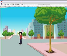 男子在城市道路上迷路11秒