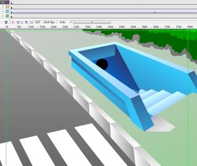 火柴人走下涵洞6秒动画