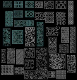 雕花格CAD图集