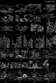 风景玻璃雕刻画