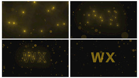 原创AE光点logo文字模板