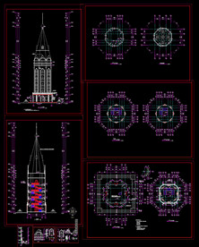 欧式观光塔建筑设计
