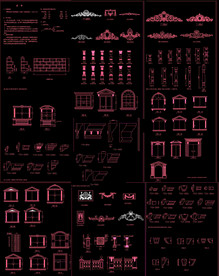 欧式窗户施工图