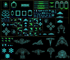 欧式角花CAD图块