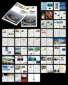 公司内刊杂志word设计模板