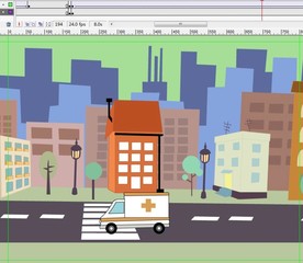 救护车来回经过立体感强城市10