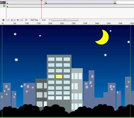 城市晚上变成白天动画6秒