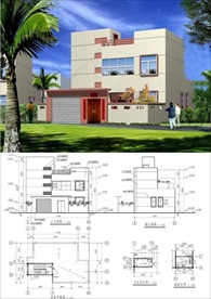 建筑施工图含CAD结构图