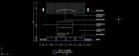 背景墙装修CAD