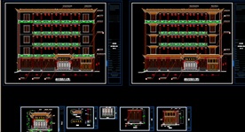 娱乐银行等装饰图CAD结构图