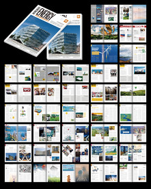 公司内刊杂志word设计模板
