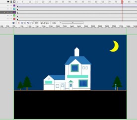 天黑火柴人回到家里14秒动画
