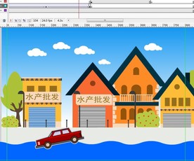 车子在码头掉下水动画7秒