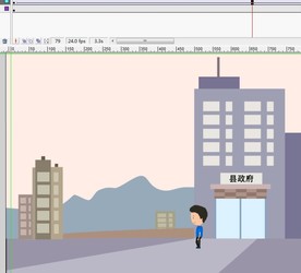 灰度风格人物走路8秒