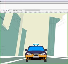 镜头感出租车往这边来5秒