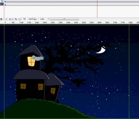 夜晚场景飞过的鸽子4秒