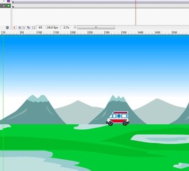 救护车在冰原上面行驶5秒