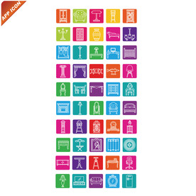 家居APP图标模板