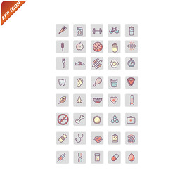 健康生活APP图标模板