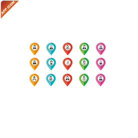 人物头像网页APP图标模板