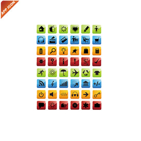 水晶网页APP图标模板