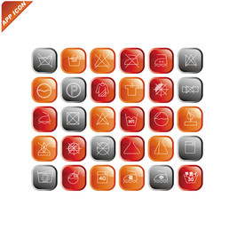 洗涤生活网页APP图标模板