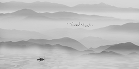 水墨山水画 大型山水图