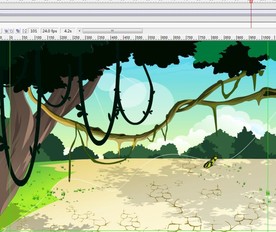 树下有蝴蝶飞过的痕迹6秒动画