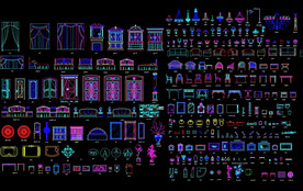 欧式家居CAD构件图库