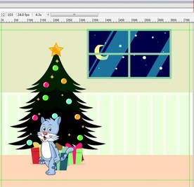 小猫过圣诞节动画6秒