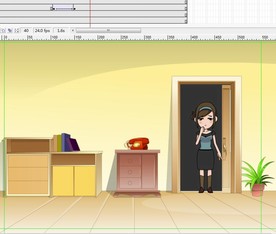 客厅门打开后的美女3秒