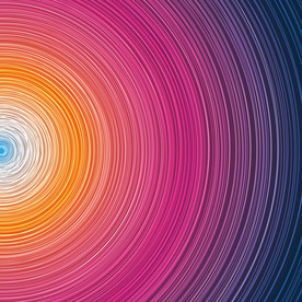 质感炫彩渐变圆形线条背景