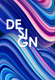 炫彩商业综合体扭曲几何图形海报