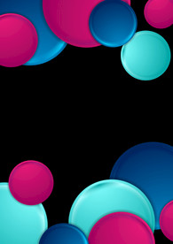 炫彩圆形质感圆形不规则图形