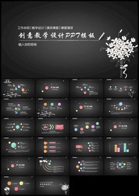 黑板风格粉笔字课件设计教育