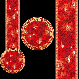 红色欧式璀璨婚礼T台设计