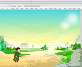 古代妇人在城外郊外赶路8秒