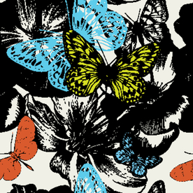 蝴蝶AI矢量图图片