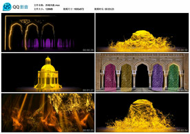 西域异域风情印度 舞台背景视频