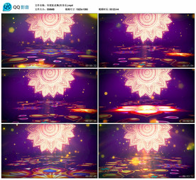 唯美印度肚皮舞 舞台背景视频