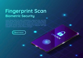 指纹解锁指纹扫描系统智能手机