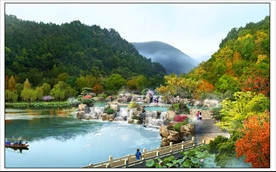 旅游景区效果图