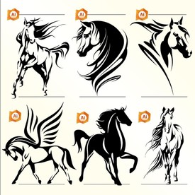 矢量马匹设计