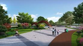 游园景观设计效果图