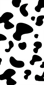 隔断门奶浪奶牛花纹斑点画海报