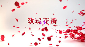 玫瑰花瓣开场片头AE模板