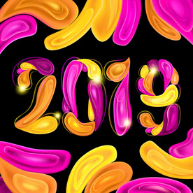 炫彩商业综合体几何图形海报背景