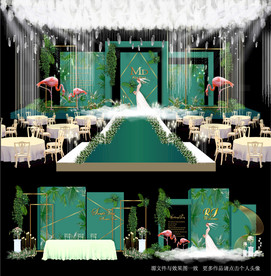 火烈鸟主题婚礼