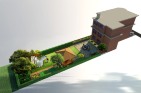 别墅庭院景观设计效果图